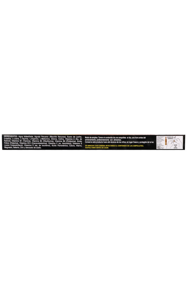 AMP. ULTRA MASTER 4000 MUJER SOLUCIÓN INGERIBLE C/10 AMP. DE 10 ML. C/U AHORA ADICIONADA CON AGUAJE PERUANO, PROTEINA, CREATINA, AMINOACIDOS, VITAMINAS, MINERALES Y CAFEINA + HIERRO