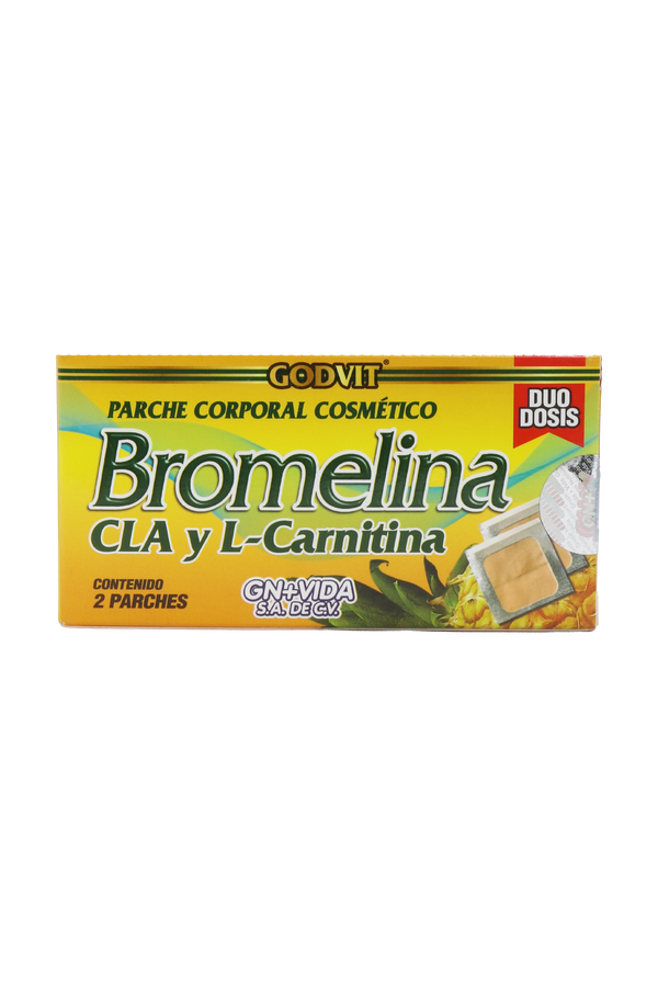 PARCHE CORPORAL COSMETICO BROMELINA, CLA Y L-CARNITINA. PARCHES COSMÉTICOS C/2. DUODOSIS.