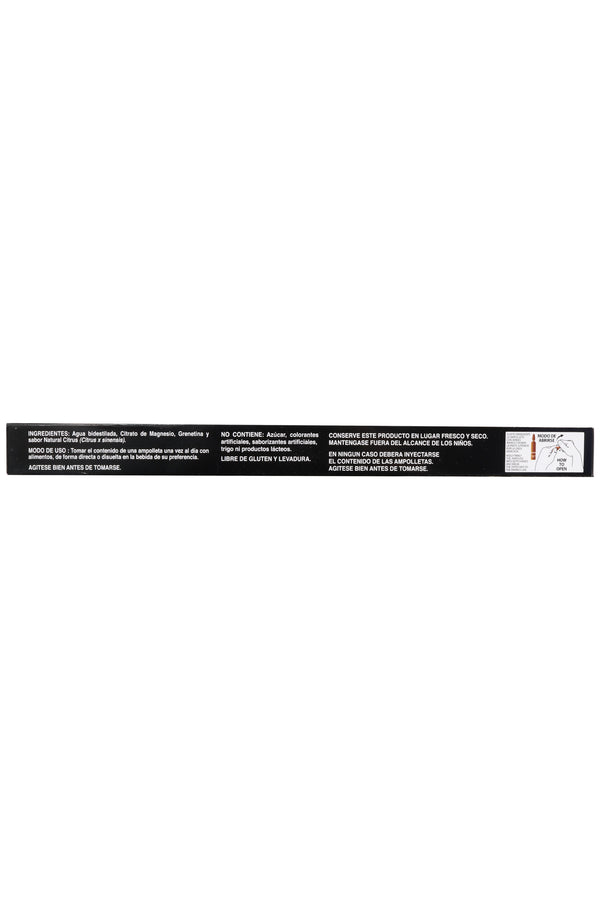 AMP. CITRATO DE MAGNESIO SOLUCIÓN INGERIBLE C/10 AMP. DE 10 ML C/U. SABOR CITRUS