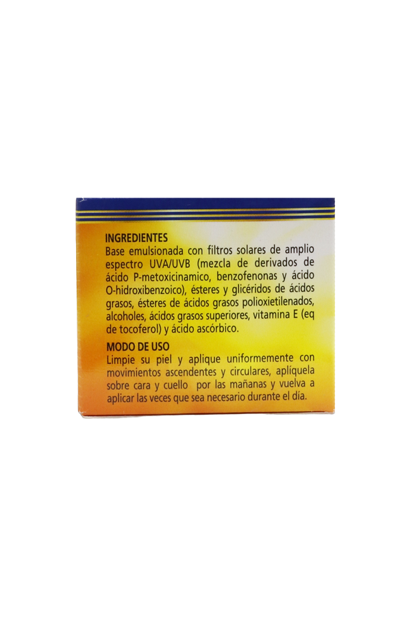 CREMA FACIAL PROTECTORA CON FILTRO SOLAR Y VIT. E (FPS 70) C/ 30 ML.