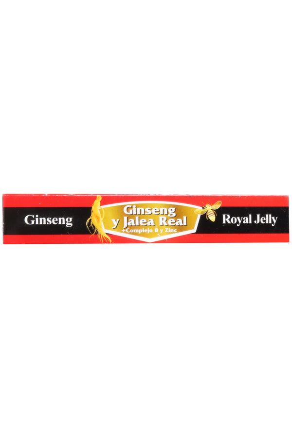 AMP. GINSENG Y JALEA REAL+COMPLEJO B Y ZINC SOLUCIÓN INGERIBLE C/10 AMP. DE 10 ML C/U.