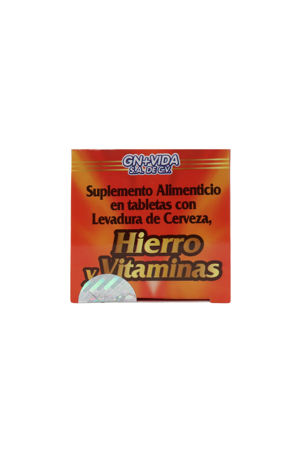 TBS. HIERRO Y VITAMINAS CON LEVADURA DE CERVEZA C/60 DE 1.5 GR C/U. NUEVA FÓRMULA REFORZADA CON CALCIO Y MAGNESIO.