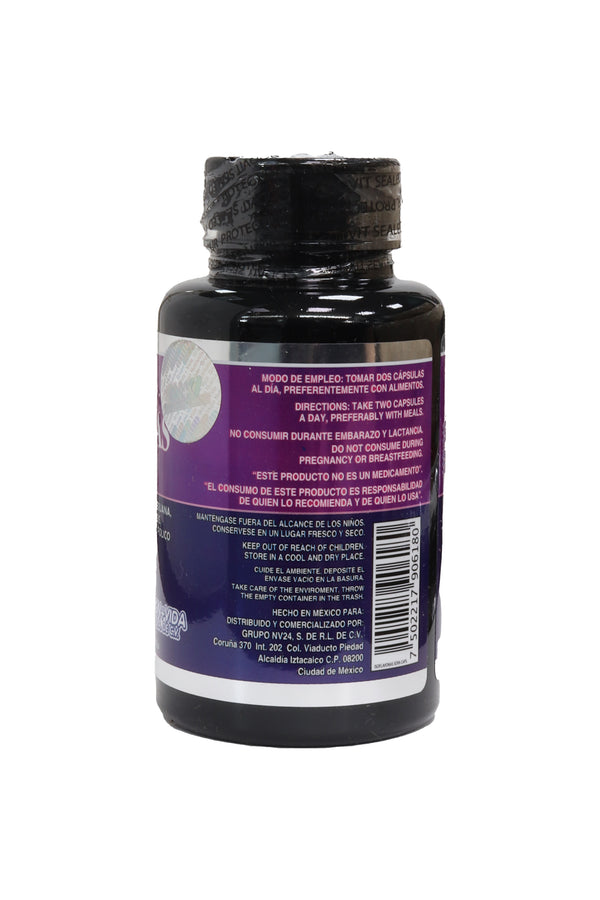 CAPS. ISOFLAVONAS DE SOYA C/60 DE 500MG C/U. ADICIONADA CON CAMOTE SILVESTRE, MACA PERUANA, RUSCO, COHOSH NEGRO, ANGELICA SINENSIS, DAMIANA DE CALIFORNIA, VITAMINA E Y ACIDO FÓLICO. GODVIT.