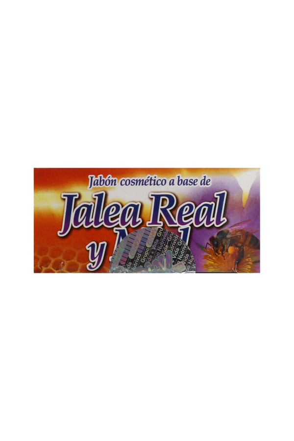 JABÓN COSMÉTICO A BASE DE JALEA REAL Y MIEL C/ 90 GR. JABÓN COSMÉTICO CON FÓRMULA TRADICIONAL.