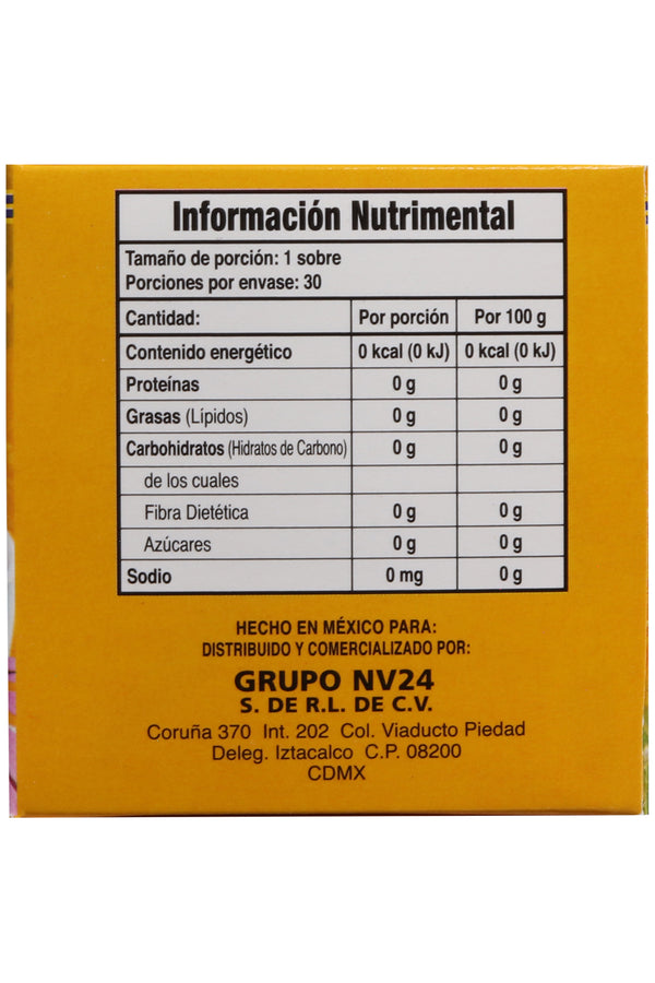 TÉ NUTRIABANGO CON PROPOLEO 5% C/30 SOBRES DE 3 GR C/U. TÉ A BASE DE EUCALIPTO, TEJOCOTE, GORDOLOBO, TABACHÍN Y PROPÓLEO. CERTIFICADO DE CALIDAD HARPC.