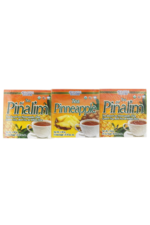 OFERTA 1 TÉ PIÑA C/15 SOB DE 3 GR C/U + 2 TÉ PIÑALIM TÉ A BASE DE PIÑA, LINAZA, TÉ VERDE, TÉ ROJO Y TÉ BLANCO C/15 SOB DE 3 GR C/U