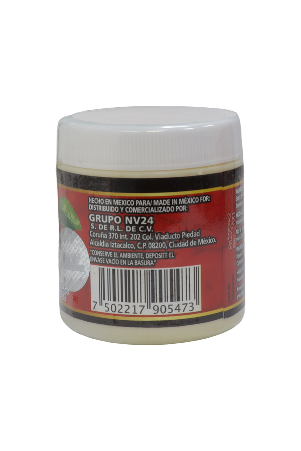 POMADA CORPORAL CON FORMULACIÓN HERBAL TRADICIONAL MANZANA C/ 125 GR. APPLE OINTMENT WITH TRADITIONAL HERBAL FORMULATION.