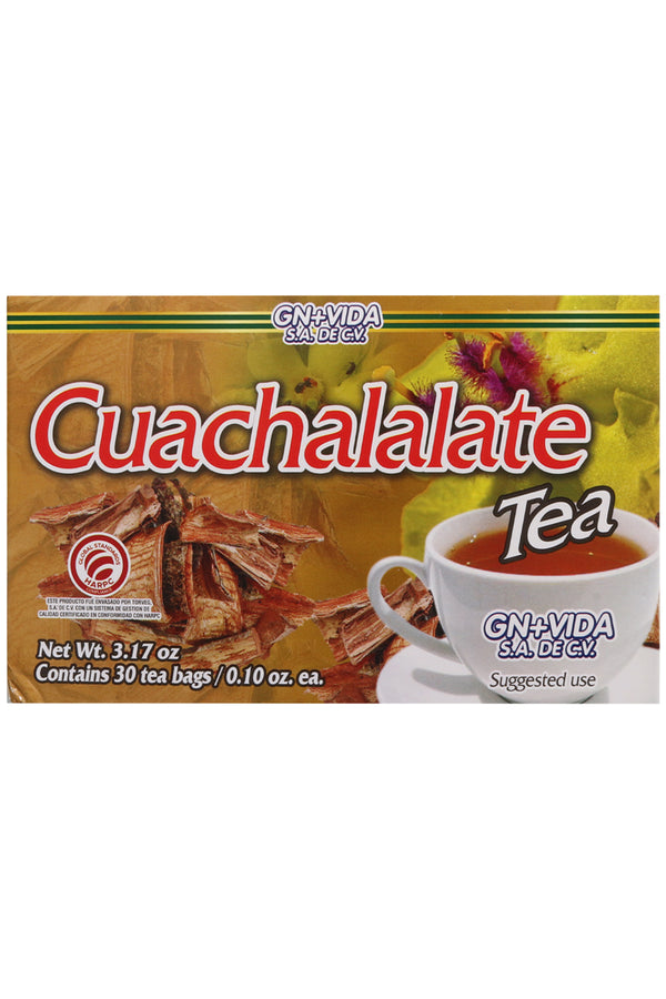 TÉ CUACHALALATE C/30 SOBRES DE 3GR C/U. CERTIFICADO DE CALIDAD HARPC.