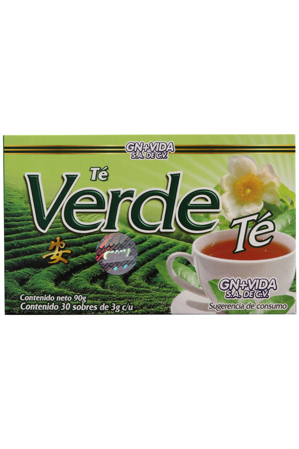 TÉ VERDE C/30 SOBRES DE 3 GR C/U. CERTIFICADO DE CALIDAD HARPC.