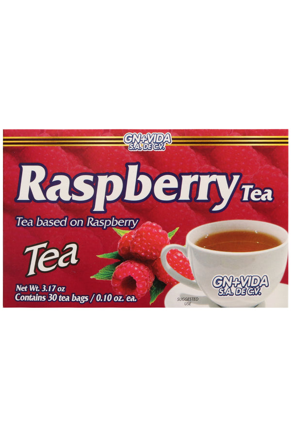 TÉ FRAMBUESA C/30 SOBRES DE 3G C/U. CERTIFICADO DE CALIDAD HARPC.