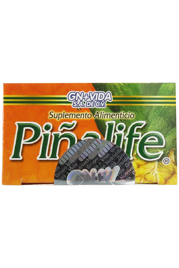 CAPS. PIÑALIFE C/30 DE 500 MG C/U + ¡OFERTA 50% MÁS GRATIS!. A BASE DE PIÑA, JAMAICA, TÉ VERDE, MANZANA, VITAMINAS Y MINERALES.