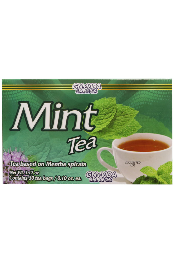 TÉ DE MENTA C/30 SOBRES DE 3GR C/U. TÉ A BASE DE MENTHA SPICATA. CERTIFICADO DE CALIDAD HARPC.