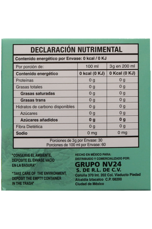 TÉ DE MENTA C/30 SOBRES DE 3GR C/U. TÉ A BASE DE MENTHA SPICATA. CERTIFICADO DE CALIDAD HARPC.