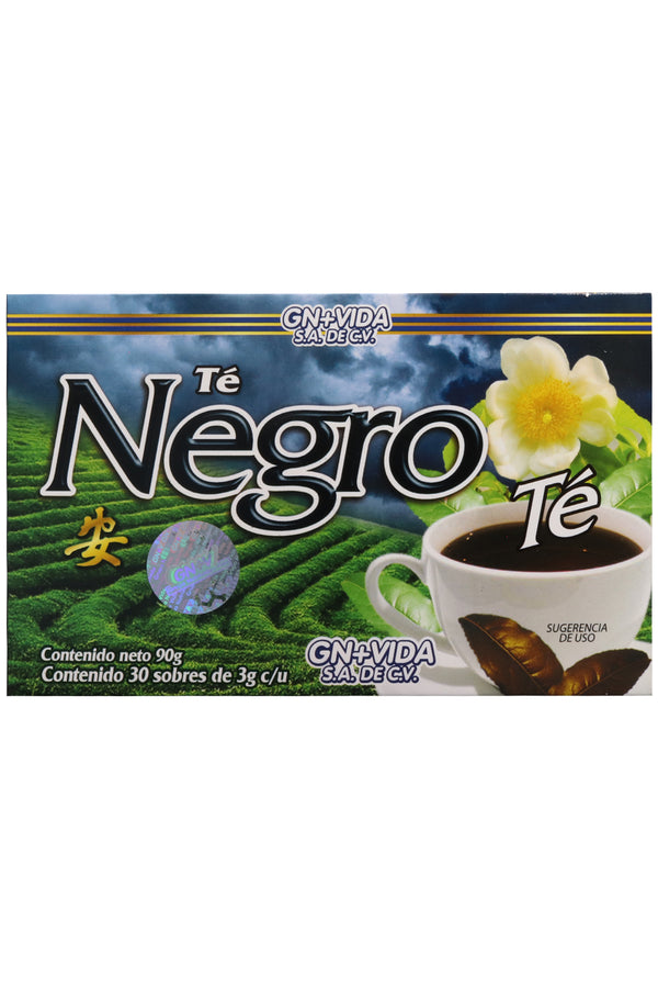 TÉ NEGRO C/30 SOBRES 3 GR C/U. CERTIFICADO DE CALIDAD HARPC.