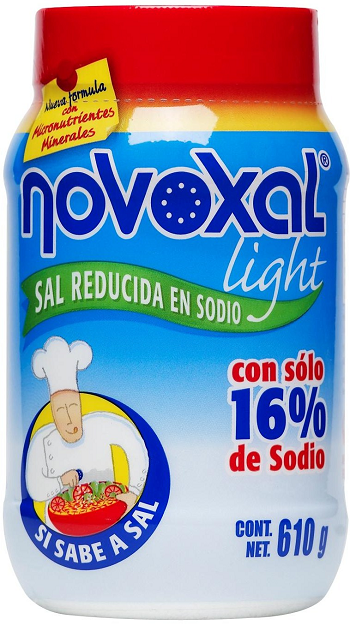 NOVOXAL LIGHT SAL YODADA REDUCIDA EN SODIO 610GR.