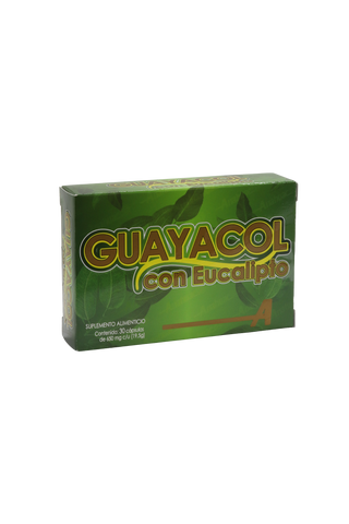 CAPS. GUAYACOL CON EUCALIPTO C/30 DE 650 MG C/U.