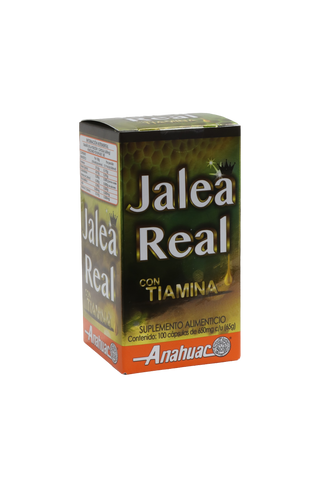 CAPS. JALEA REAL CON TIAMINA C/100 DE 650 MG C/U.