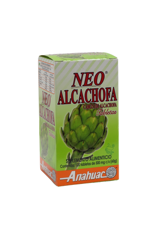 TBS. NEO ALCACHOFA (CABEZA DE ALCACHOFA) C/120 DE 500 MG C/U.