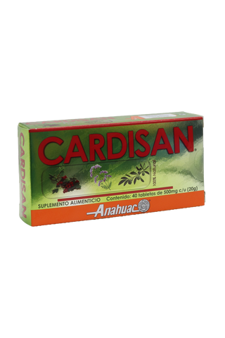 TBS. CARDISAN  (100 % NATURAL) C/40 DE 500 MG C/U.