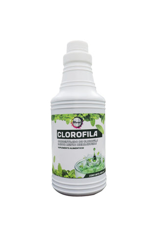 CLOROFILA LIQUIDA 500 ML SABOR MENTHA HIERBABUENA.