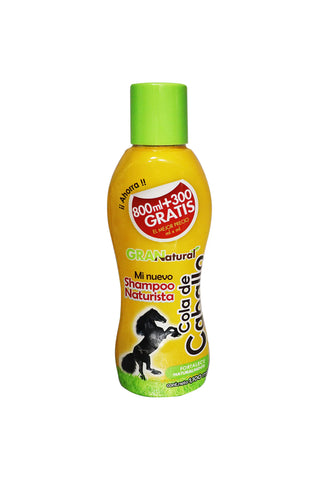 SHAMPOO GRAN NATURAL COLA DE CABALLO 1100 ML* mi nuevo shampoo naturista fortalece naturalmente