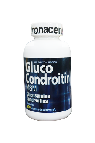 TBS. GLUCO CONDROITIN MSM C/200 DE 860 MG C/U. GLUCOSAMINA Y CONDROTINA.