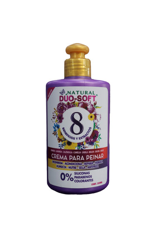 CREMA PARA PEINAR DUO SOFT CON 8 EXTRACTOS 250 ML* 1X8