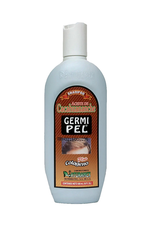 SHAMPOO ACEITE CACAHUANANCHE EL GERMI-PEL" PLUS COLAGENO 500 ML.