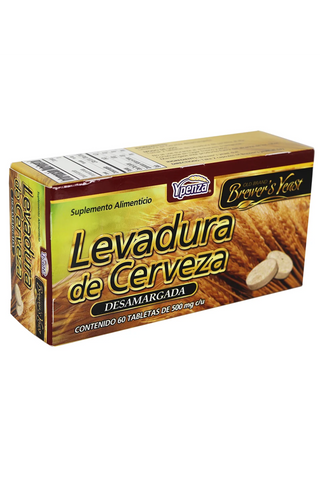 TBS. LEVADURA DE CERVEZA DESAMARGADA C/60 500MG*