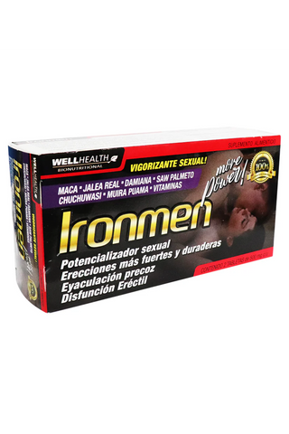 TBS. IRONMEN C/2 500MG* maca,jalea real,damiana,saw palmeto,chuchuwasi,muira puama,vitamina 1X120