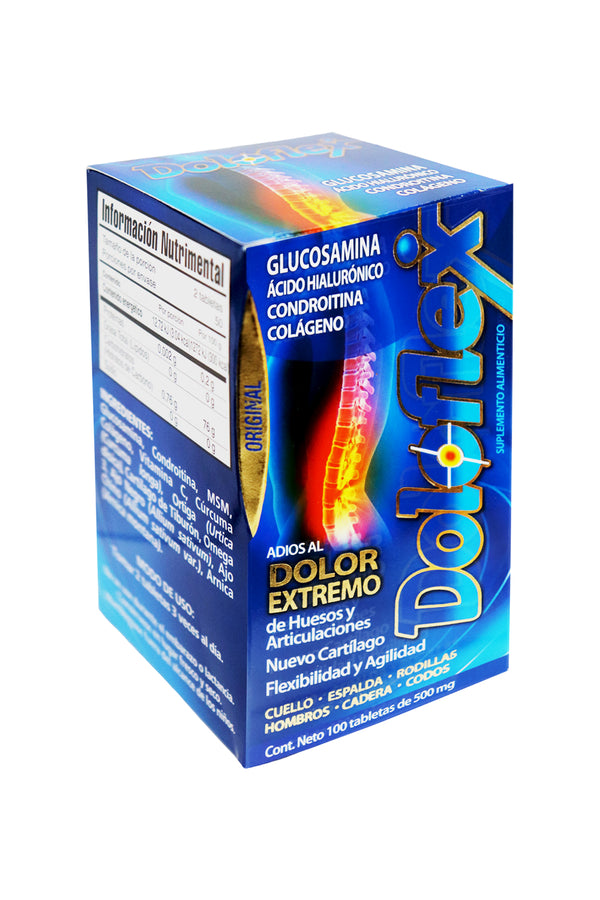TBS. DOLOFLEX C/100 500 MG* glucosamina,acido hialuronico,condroitina,colageno 1x108