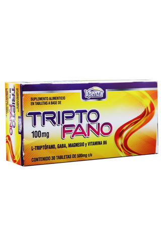 TBS. TRIPTOFANO C/30 100 MG* l-triptofano, gaba, magnesio y vit b6 1x120