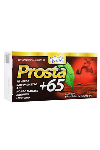 TBS. PROSTA+65 C/60 500MG* te verde, saw palmeto, ajo, hongo maitake, arginina, licopeno 1X120