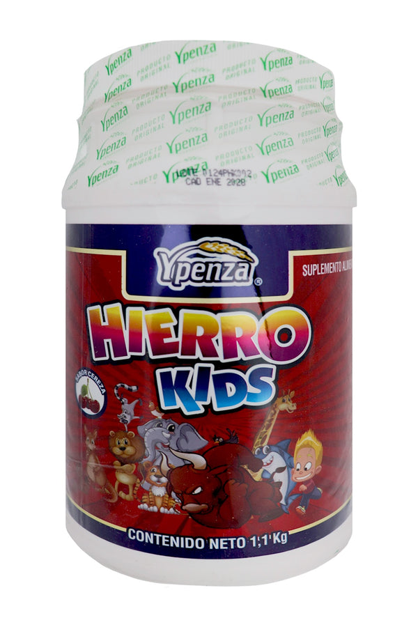 POLVO HIERRO KIDS 1.100 KG *  Sabor Cereza 1x24