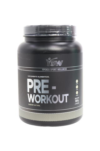 POLVO YSW PRE - WORKOUT SABOR NATURAL C/ 500GRS