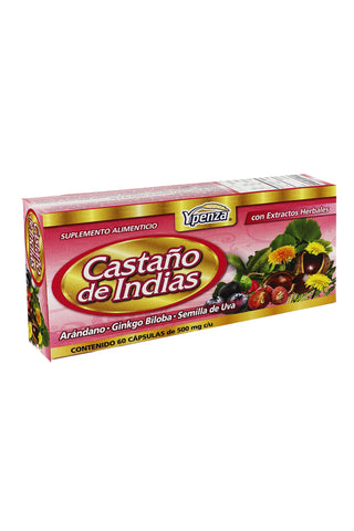 CAPS. CASTAÑO DE INDIAS C/60 500MG C/U