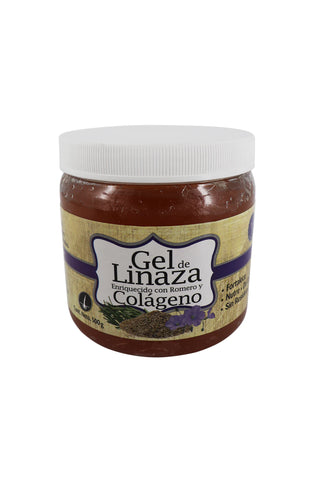 GEL DE LINAZA 500 GRS enriquecido con romero y colageno