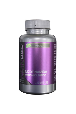 CAPS.  NMN NICOTINAMIDA MONONUCLEÒTIDO Y RESVERATROL C/60  500 MG* 1X100