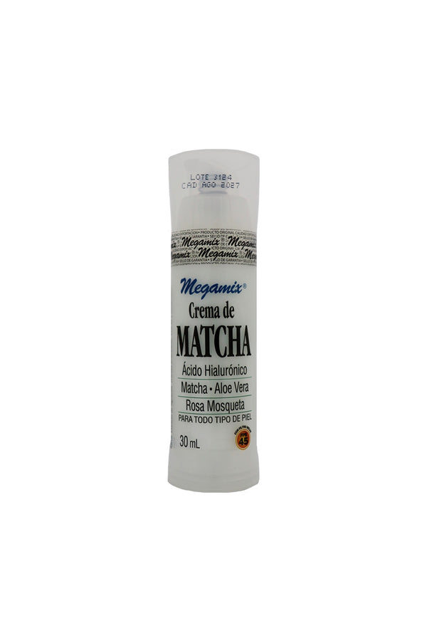 CREMA DE MATCHA FP45 Megamix  30ML.* 1X120 Acido Hialuronico,Matcha, Aloe Vera, Rosa Mosqueta. Para Todo Tipo de Piel