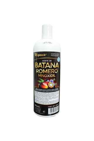 SHAMPOO HERBAL PROFESIONAL ACEITE DE BATANA, ROMERO Y MINOXIDIL C/1000 ML