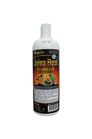SHAMPOO HERBAL PROFESIONAL JALEA REAL ENRIQUECIDO CON EXTRACTOS DE ROMERO, ORTIGA Y ORTIGUILLA C/1000 ML