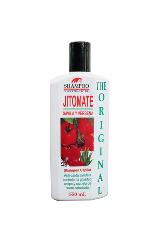 SHAMPOO CON EXTRACTO DE JITOMATE, SÁVILA Y VERBENA 550 ML..
