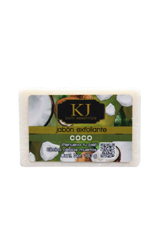 BATH ESSENTIALS KJ JABÓN EXFOLIANTE COCO (rostro, cuerpo) 100 G