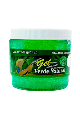 FIJADOR EN GEL PARA EL CABELLO VERDE NATURAL 500GR