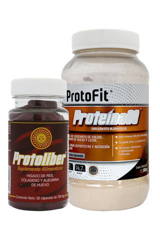 PROTOFERTA=proteina80choco c/200 gr+protoliber c/50 caps.