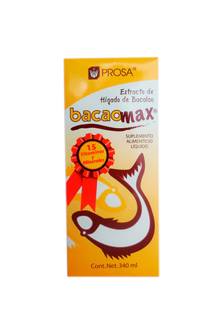 EXTRACTO DE HIGADO DE BACALAO  BACAOMAX  CONT. 340ML.