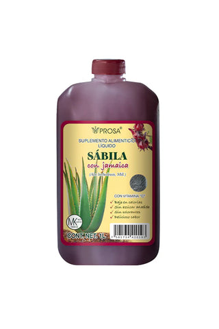 BEBIDA DE SABILA CON JAMAICA 1 LT