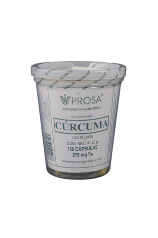 CAPS. CÚRCUMA C/TE LIMON C/150