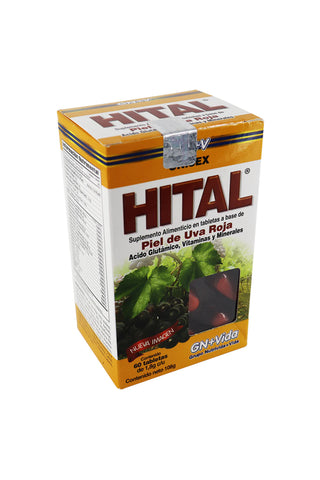 TBS. HITAL C/60 piel de uva roja