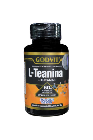 CAPS. L-TEANINA C/60 DE 500 MG C/U. CON 200 MG DE L-TEANINA POR PORCIÓN.